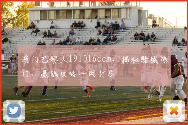 澳门巴黎人191016ccm，揭秘赌城热门，赢钱攻略一网打尽